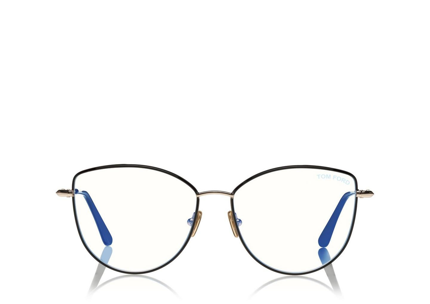 Occhiali da vista blue block soft cat eye