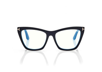 Occhiali da vista blue block cat eye con clip on per occhiali da sole