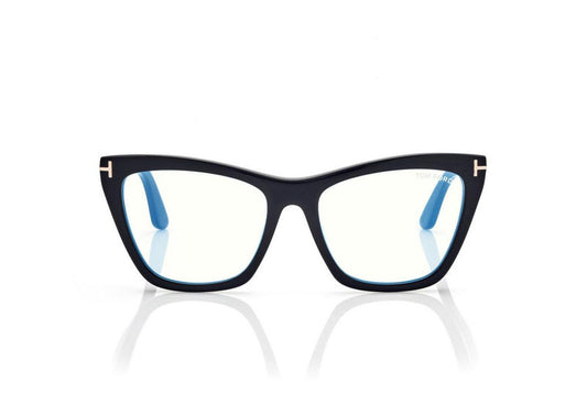 Occhiali da vista blue block cat eye con clip on per occhiali da sole