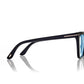 Occhiali da vista blue block cat eye con clip on per occhiali da sole