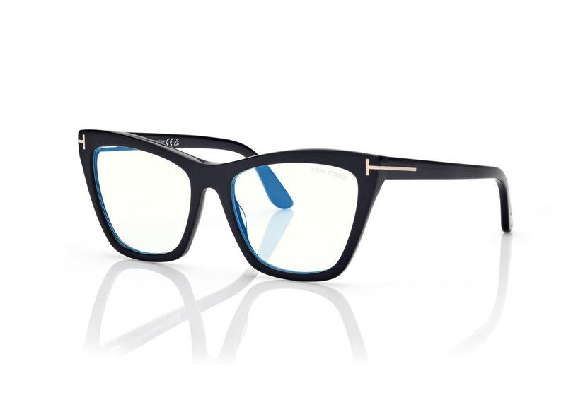 Occhiali da vista blue block cat eye con clip on per occhiali da sole